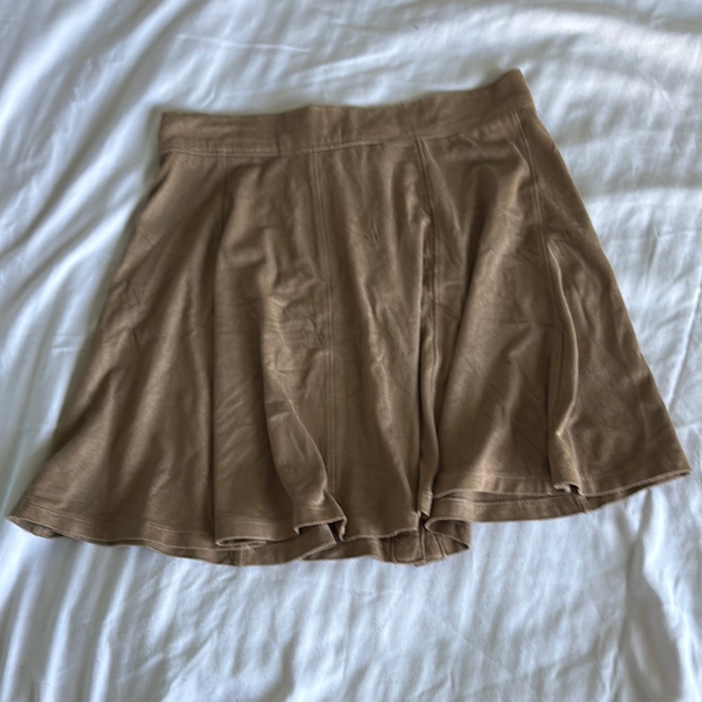 Full Tilt Brown Button-Up Skirt